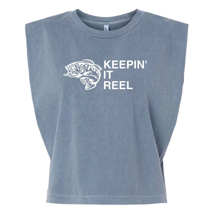 Keeping It Reel Shirts Funny Fishing Sayings Garment-Dyed Women's Muscle Tee