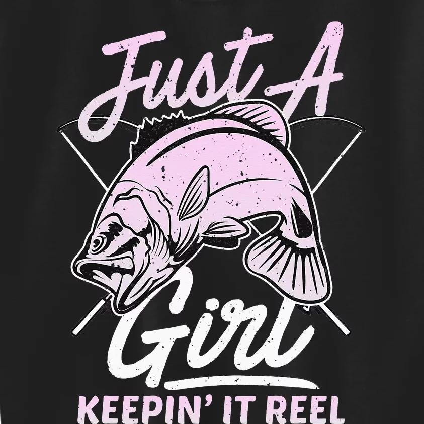 Keeping It Reel Funny Fishing Sayings Kids Sweatshirt