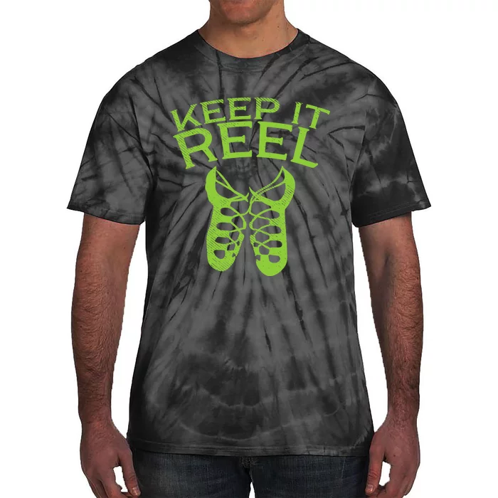 Keep It Reel Irish Dance St Patricks Day Ceili Dancer Girl Tie-Dye T-Shirt