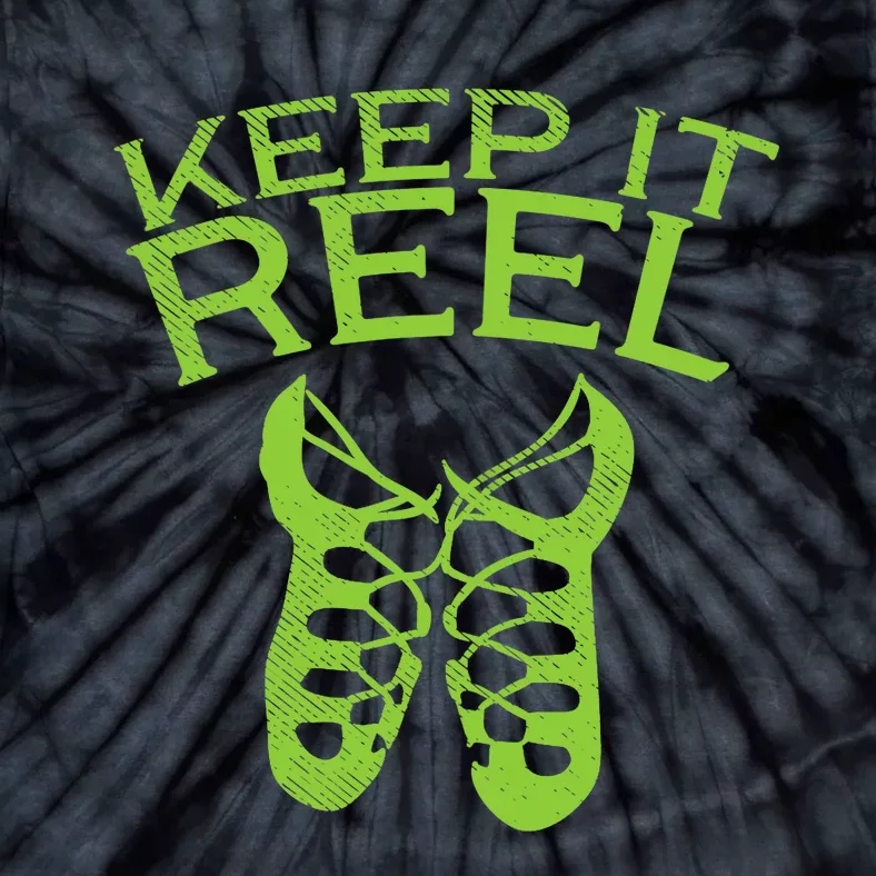 Keep It Reel Irish Dance St Patricks Day Ceili Dancer Girl Tie-Dye T-Shirt