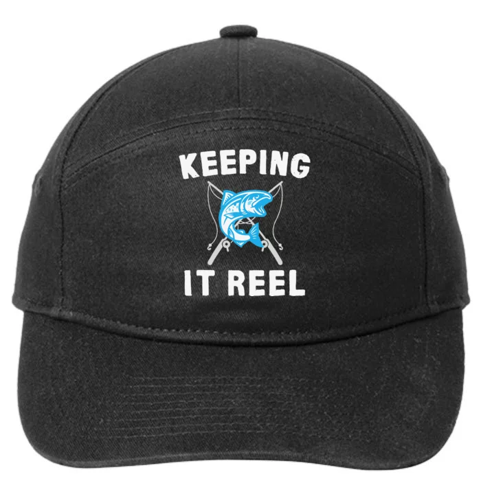 Keeping It Reel Fishing 7-Panel Snapback Hat