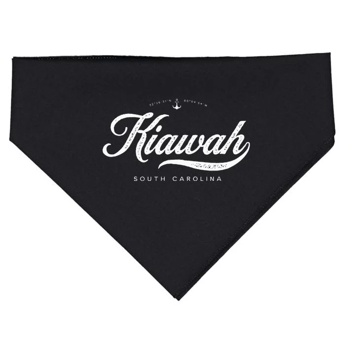 Kiawah Island South Carolina Vintage Retro USA-Made Doggie Bandana