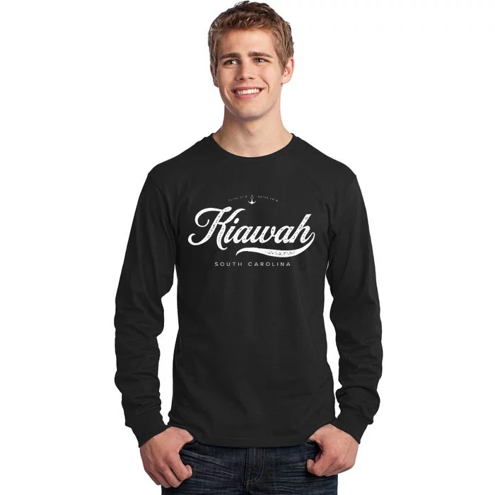 Kiawah Island South Carolina Vintage Retro Tall Long Sleeve T-Shirt