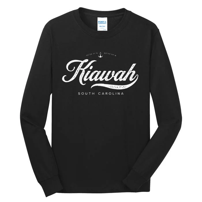 Kiawah Island South Carolina Vintage Retro Tall Long Sleeve T-Shirt