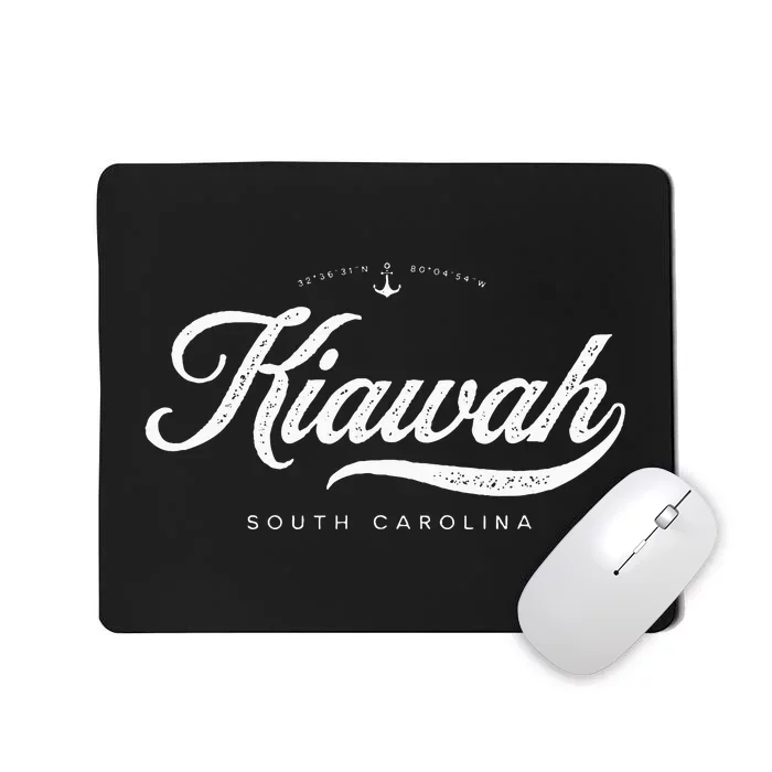 Kiawah Island South Carolina Vintage Retro Mousepad