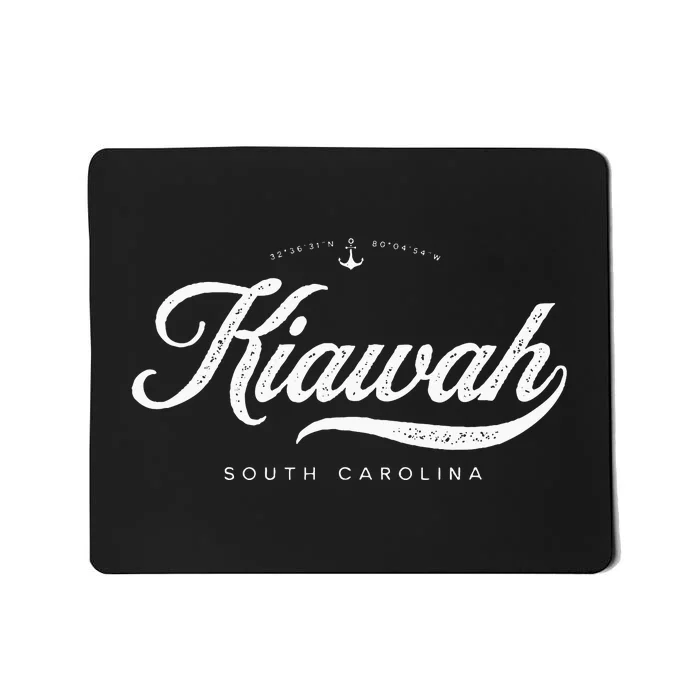 Kiawah Island South Carolina Vintage Retro Mousepad