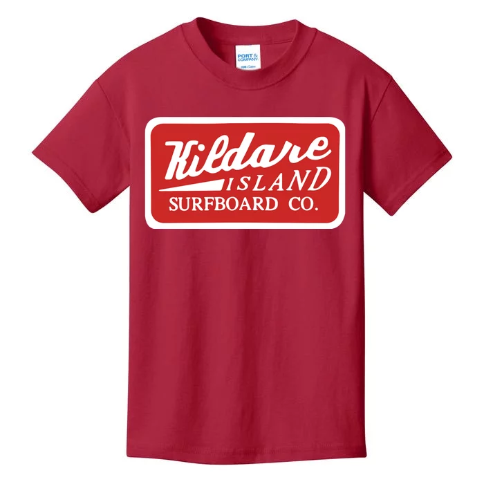 Kildare Island Surf Funny Kildare Island Surfboard Kids T-Shirt