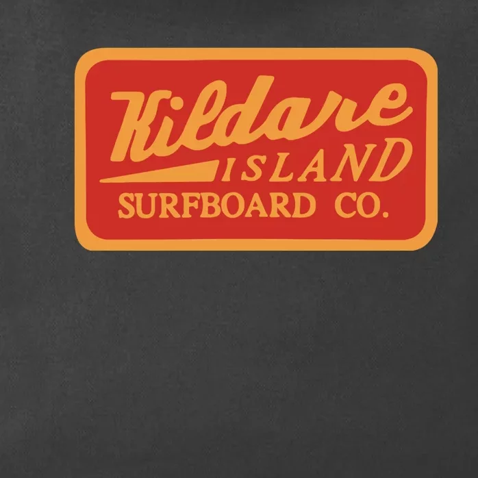 Kildare Island Surf Funny Kildare Island Surfboard Zip Tote Bag