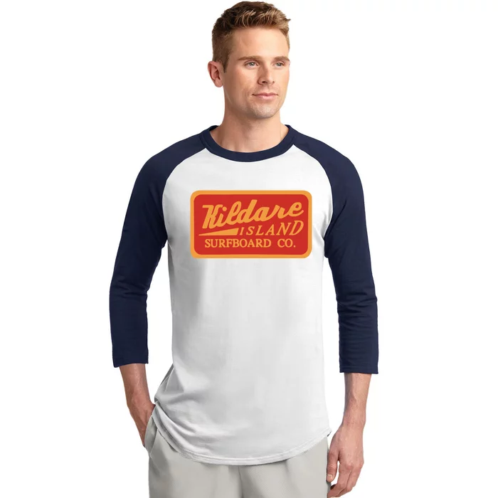 Kildare Island Surf Funny Kildare Island Surfboard Baseball Sleeve Shirt