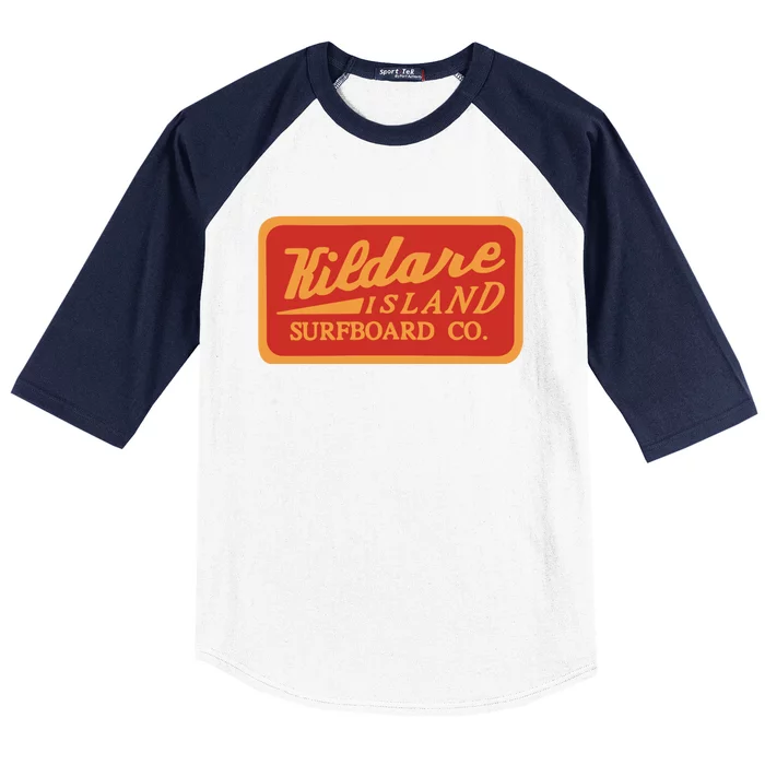 Kildare Island Surf Funny Kildare Island Surfboard Baseball Sleeve Shirt