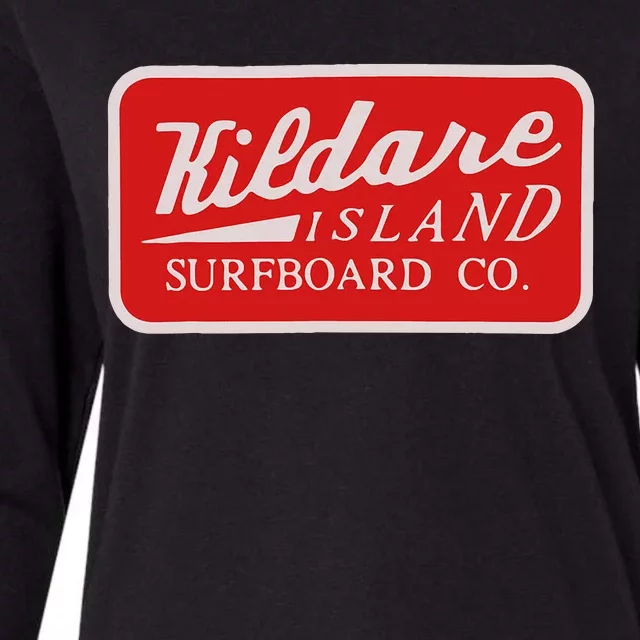 Kildare Island Surfboard Co Womens Cotton Relaxed Long Sleeve T-Shirt