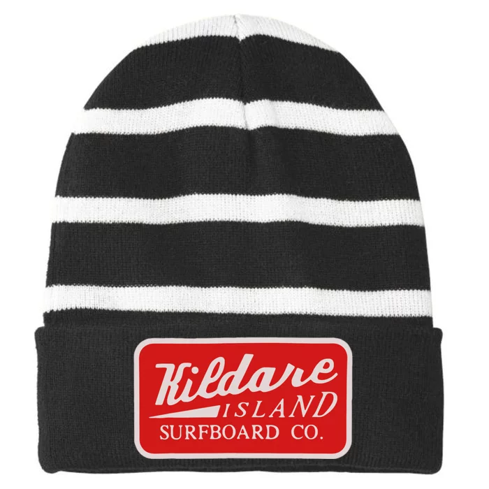 Kildare Island Surfboard Co Striped Beanie with Solid Band