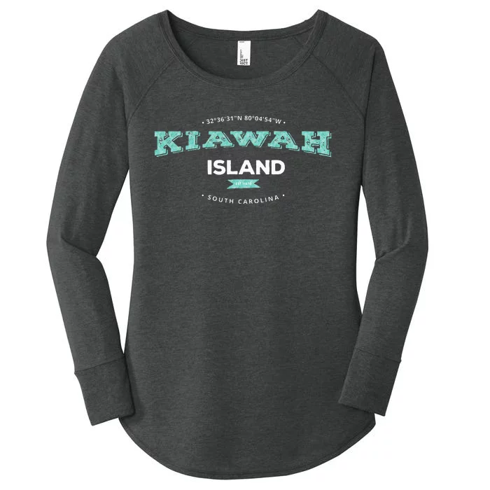 Kiawah Island South Carolina Women's Perfect Tri Tunic Long Sleeve Shirt