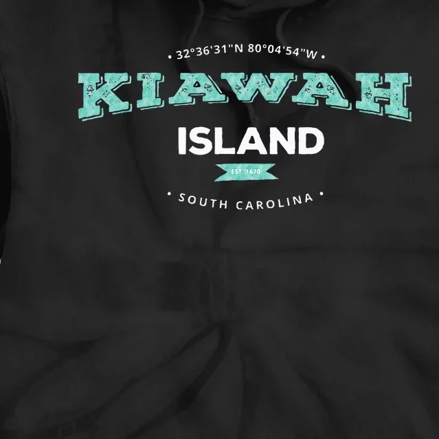 Kiawah Island South Carolina Tie Dye Hoodie