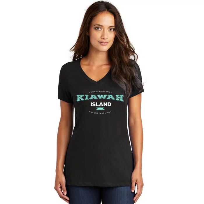 Kiawah Island South Carolina Women's V-Neck T-Shirt