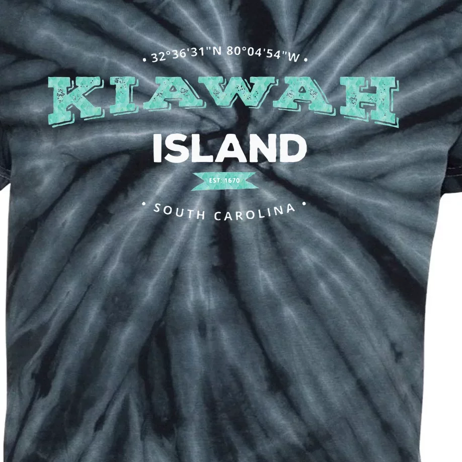 Kiawah Island South Carolina Kids Tie-Dye T-Shirt