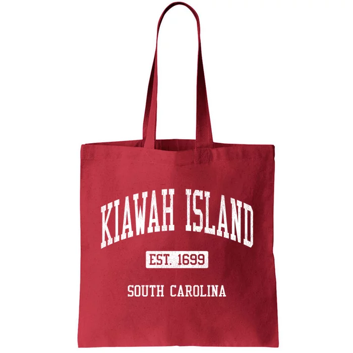 Kiawah Island South Carolina Sc Js04 Vintage Athletic Sports Tote Bag