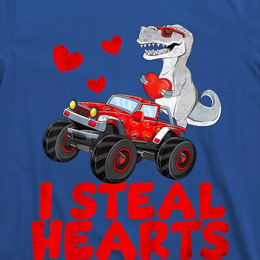 Kids I Steal Hearts Dinosaur Valentines Day For Baby T-Shirt