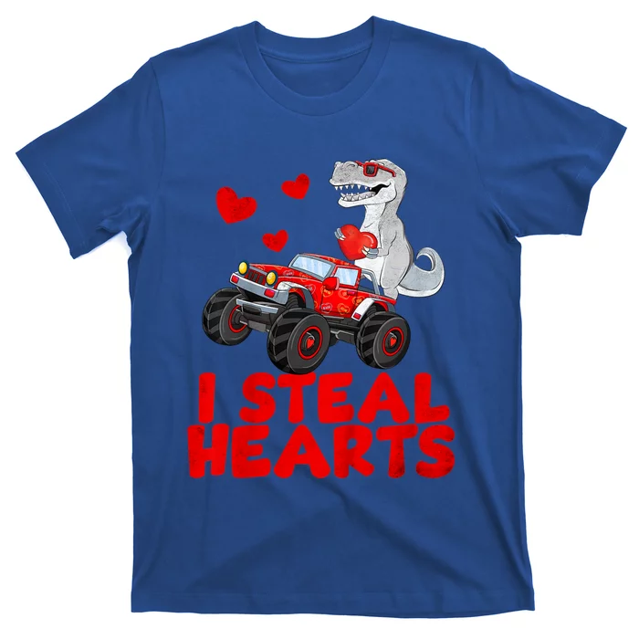 Kids I Steal Hearts Dinosaur Valentines Day For Baby T-Shirt