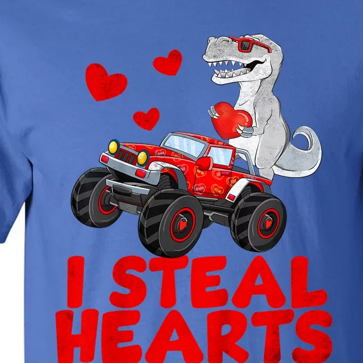 Kids I Steal Hearts Dinosaur Valentines Day For Baby Tall T-Shirt