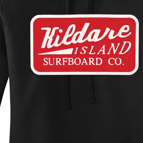 Kildare Island Surfboard Women's Pullover Hoodie