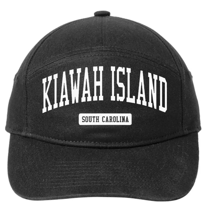 Kiawah Island South Carolina Sc Vintage Athletic Sports Desi 7-Panel Snapback Hat