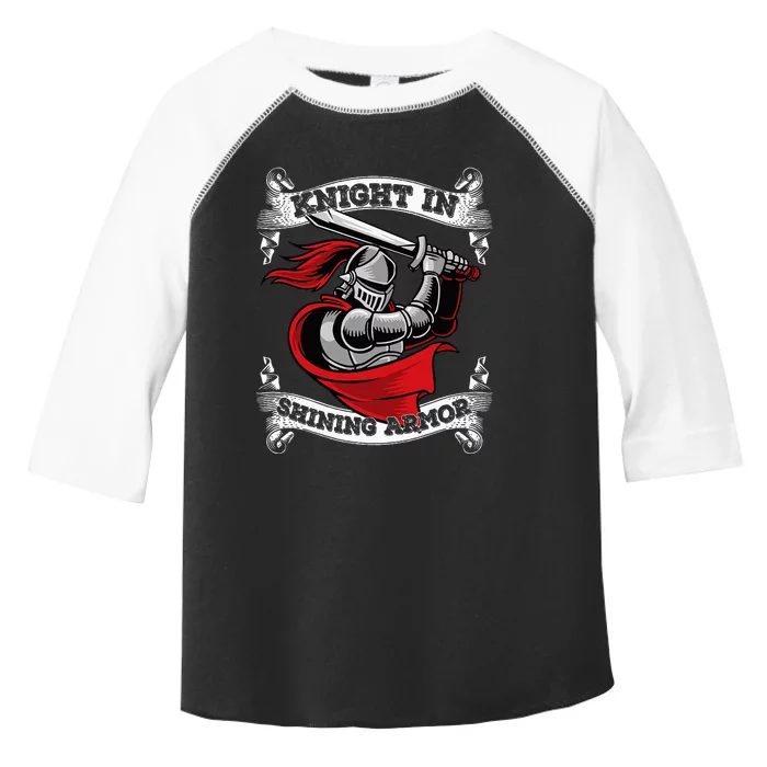 Knight In Shining Armor Templar Knight Sword Lover Toddler Fine Jersey T-Shirt