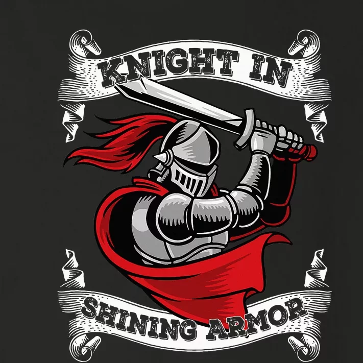 Knight In Shining Armor Templar Knight Sword Lover Toddler Long Sleeve Shirt