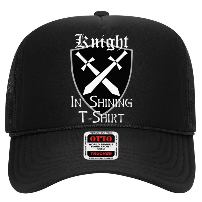 Knight In Shining Armour Renaissance Fair Faire Medieval High Crown Mesh Trucker Hat