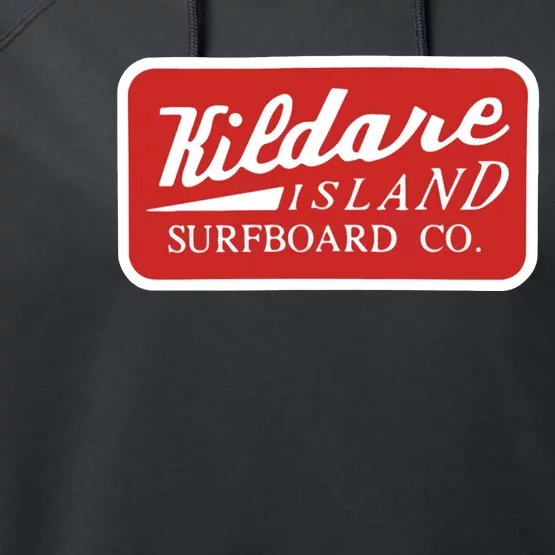 Kildare Island Surfboard John B Wear Hat Performance Fleece Hoodie