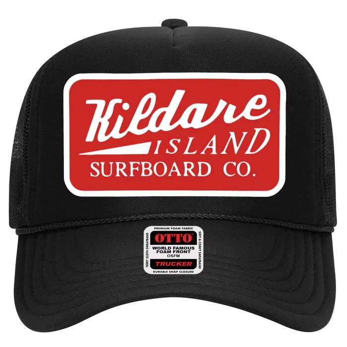 Kildare Island Surfboard John B Wear Hat High Crown Mesh Trucker Hat