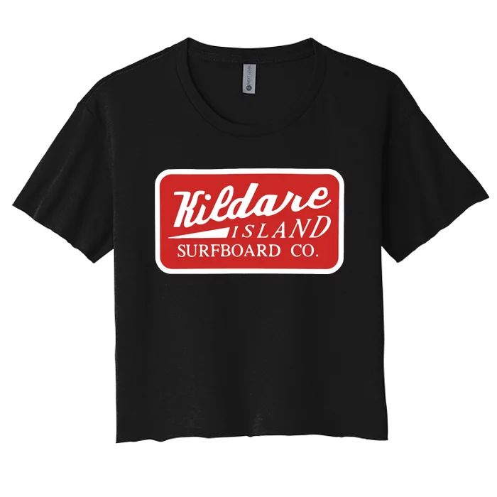 Kildare Island Surfboard John B Wear Hat Women's Crop Top Tee