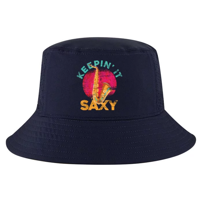 Keepin It Saxy Sax Player Jazz Musician Gifts Saxophone Cool Comfort Performance Bucket Hat