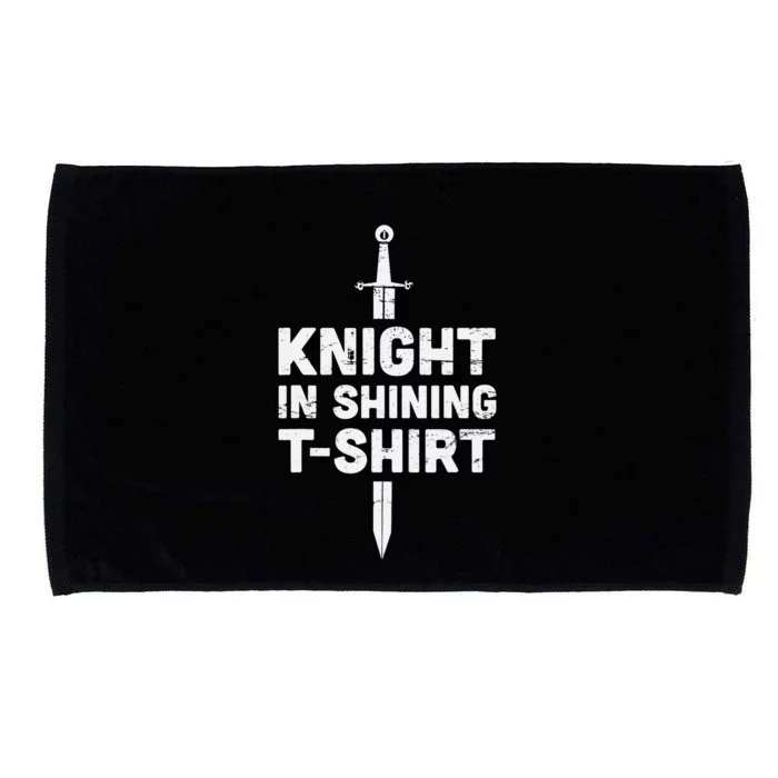 "Knight In Shining" Funny Renaissance Faire Microfiber Hand Towel