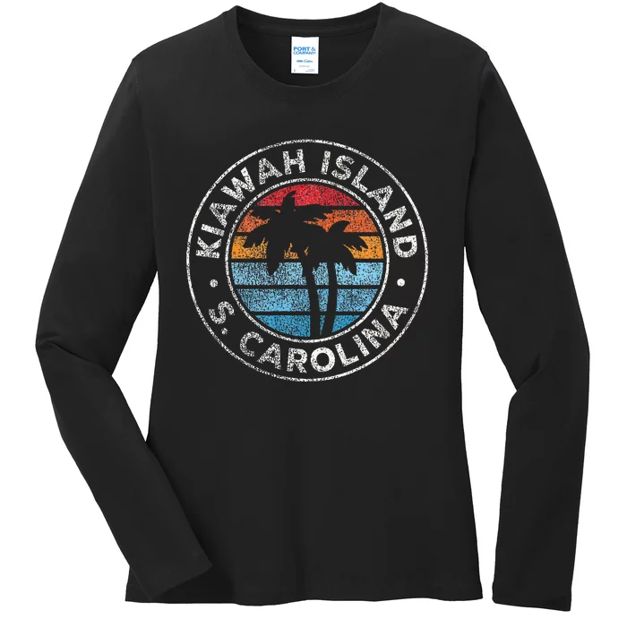 Kiawah Island South Carolina Sc Vintage Ladies Long Sleeve Shirt