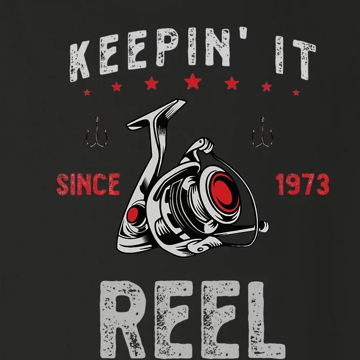 Keepin It Since 1973 Reel For Fishermen Birthday Toddler Long Sleeve Shirt