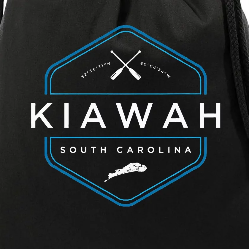 Kiawah Island South Carolina Beach Drawstring Bag