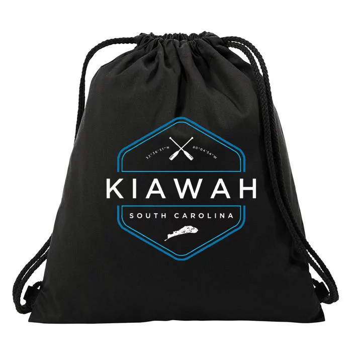 Kiawah Island South Carolina Beach Drawstring Bag