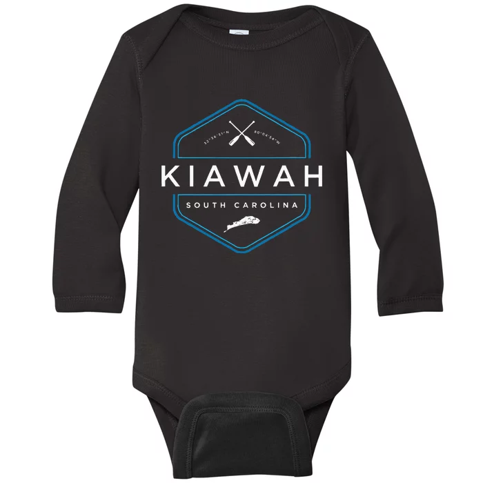 Kiawah Island South Carolina Beach Baby Long Sleeve Bodysuit