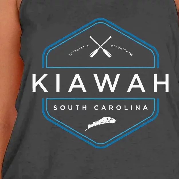 Kiawah Island South Carolina Beach Women's Knotted Racerback Tank