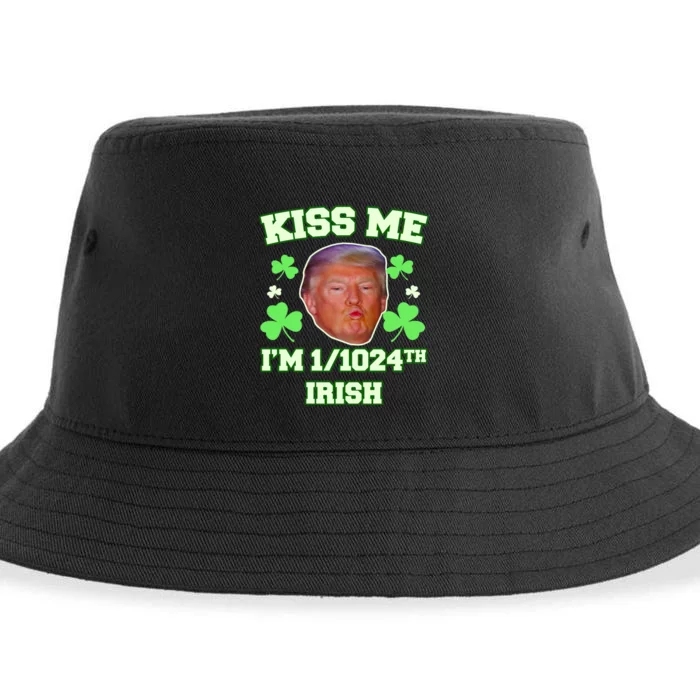 Kiss Me I'm 1/1024 Irish Trump St Patricks Day Sustainable Bucket Hat