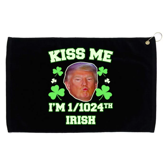 Kiss Me I'm 1/1024 Irish Trump St Patricks Day Grommeted Golf Towel