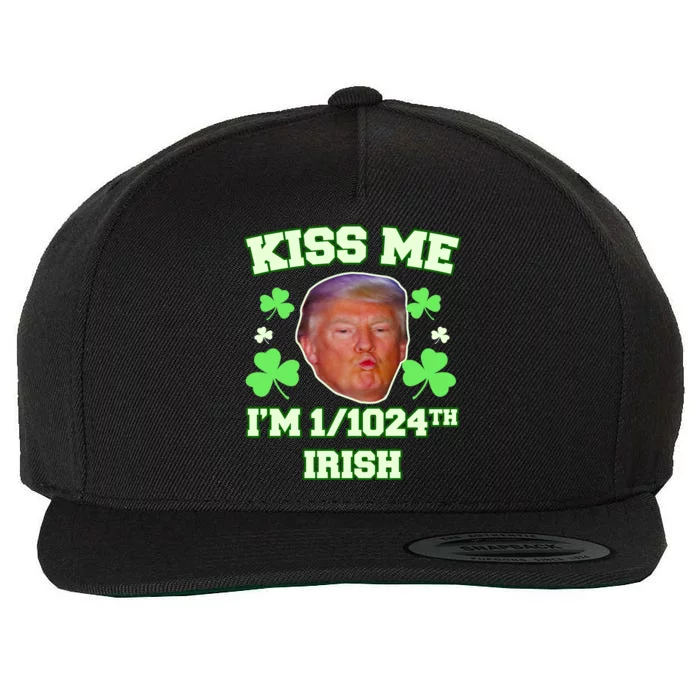 Kiss Me I'm 1/1024 Irish Trump St Patricks Day Wool Snapback Cap