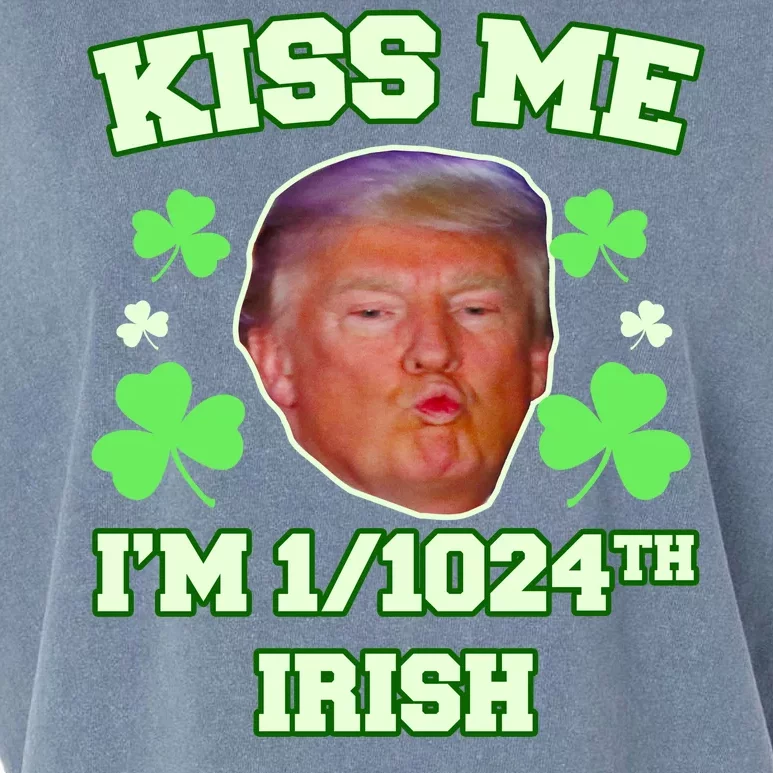 Kiss Me I'm 1/1024 Irish Trump St Patricks Day Garment-Dyed Women's Muscle Tee