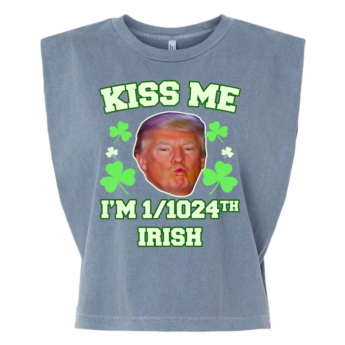 Kiss Me I'm 1/1024 Irish Trump St Patricks Day Garment-Dyed Women's Muscle Tee