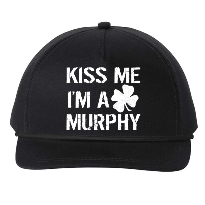 Kiss Me I'm A Murphy St. Patrick's Day Snapback Five-Panel Rope Hat