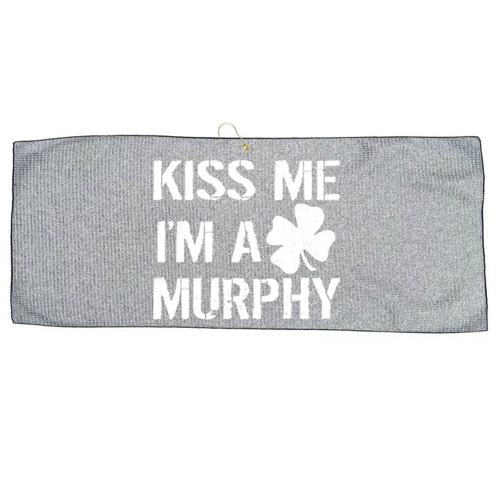 Kiss Me I'm A Murphy St. Patrick's Day Large Microfiber Waffle Golf Towel