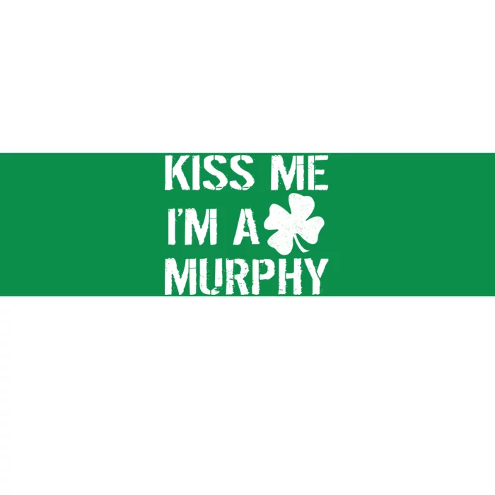 Kiss Me I'm A Murphy St. Patrick's Day Bumper Sticker