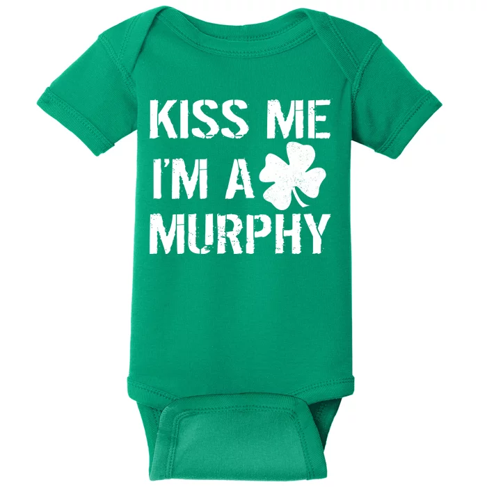 Kiss Me I'm A Murphy St. Patrick's Day Baby Bodysuit