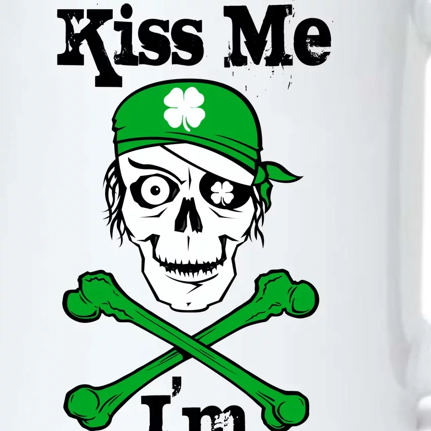 Kiss Me I'm Arrrish Pirate St. Patrick's Day Black Color Changing Mug